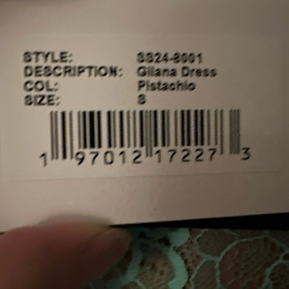 Aqua Lace dress by Retrofete - Picture 9 of 10